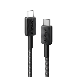 Cable Charger Mobile Anker 322 Type-C To Type-C 3FT A81F5H11 1M Black